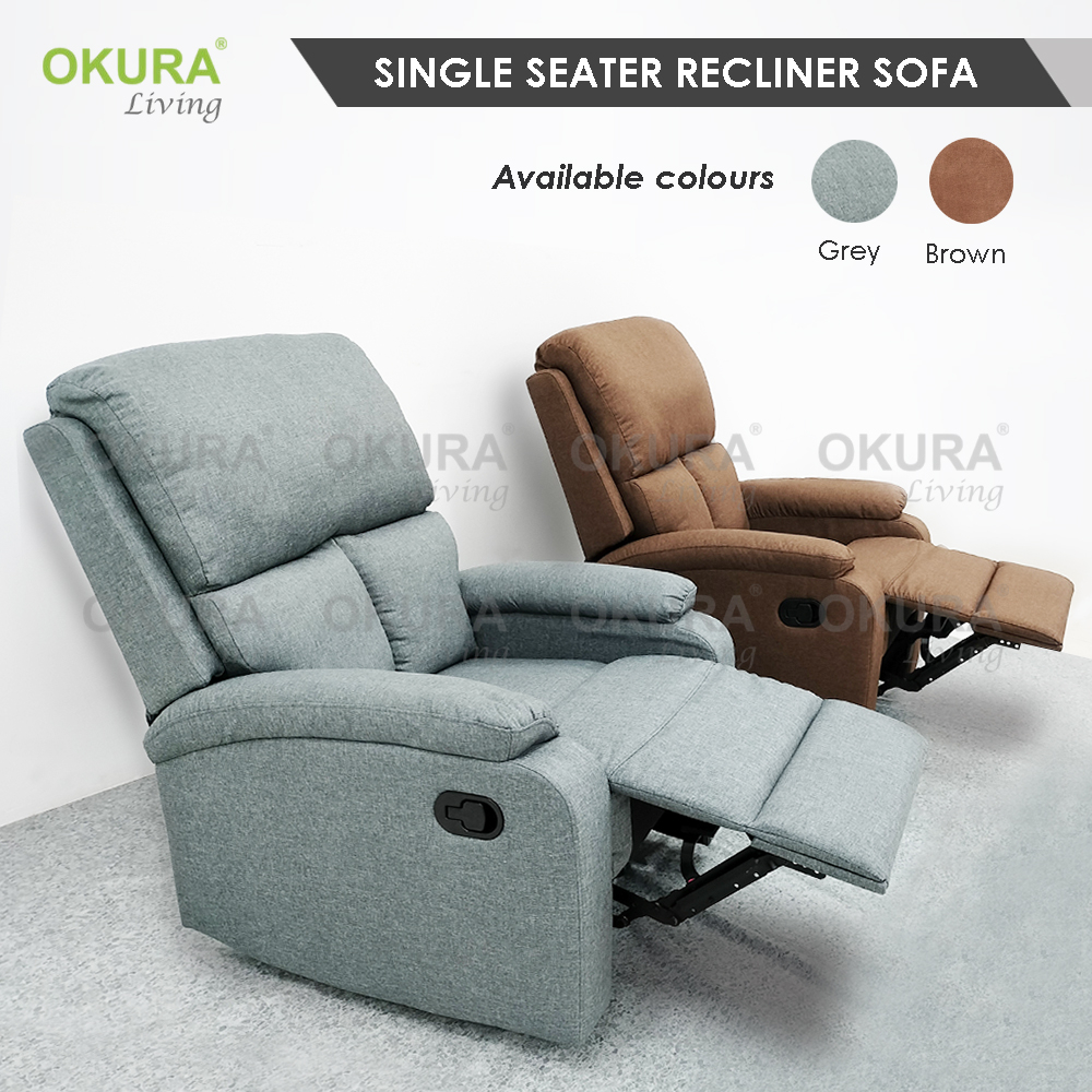 Recliner sofa discount single seater price