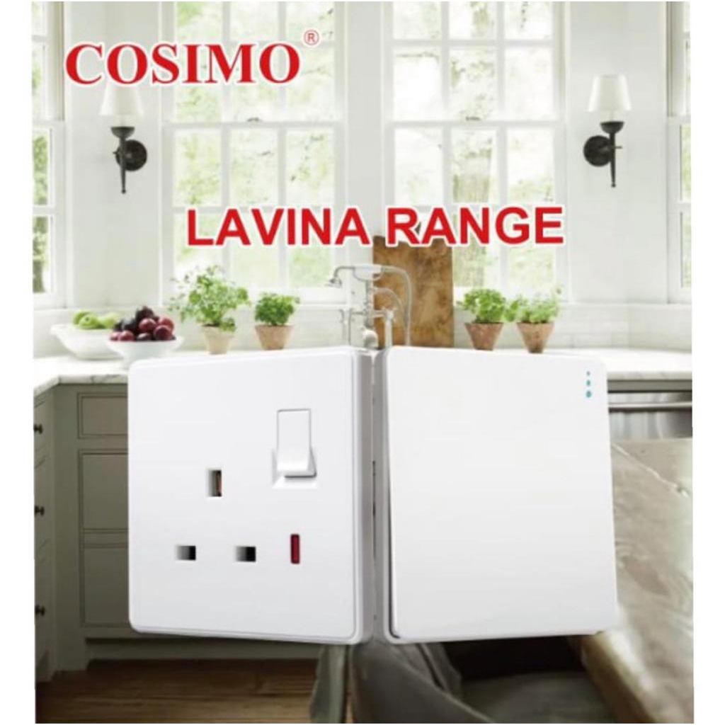 COSIMO Lavina Switches And Sockets / White | Shopee Malaysia