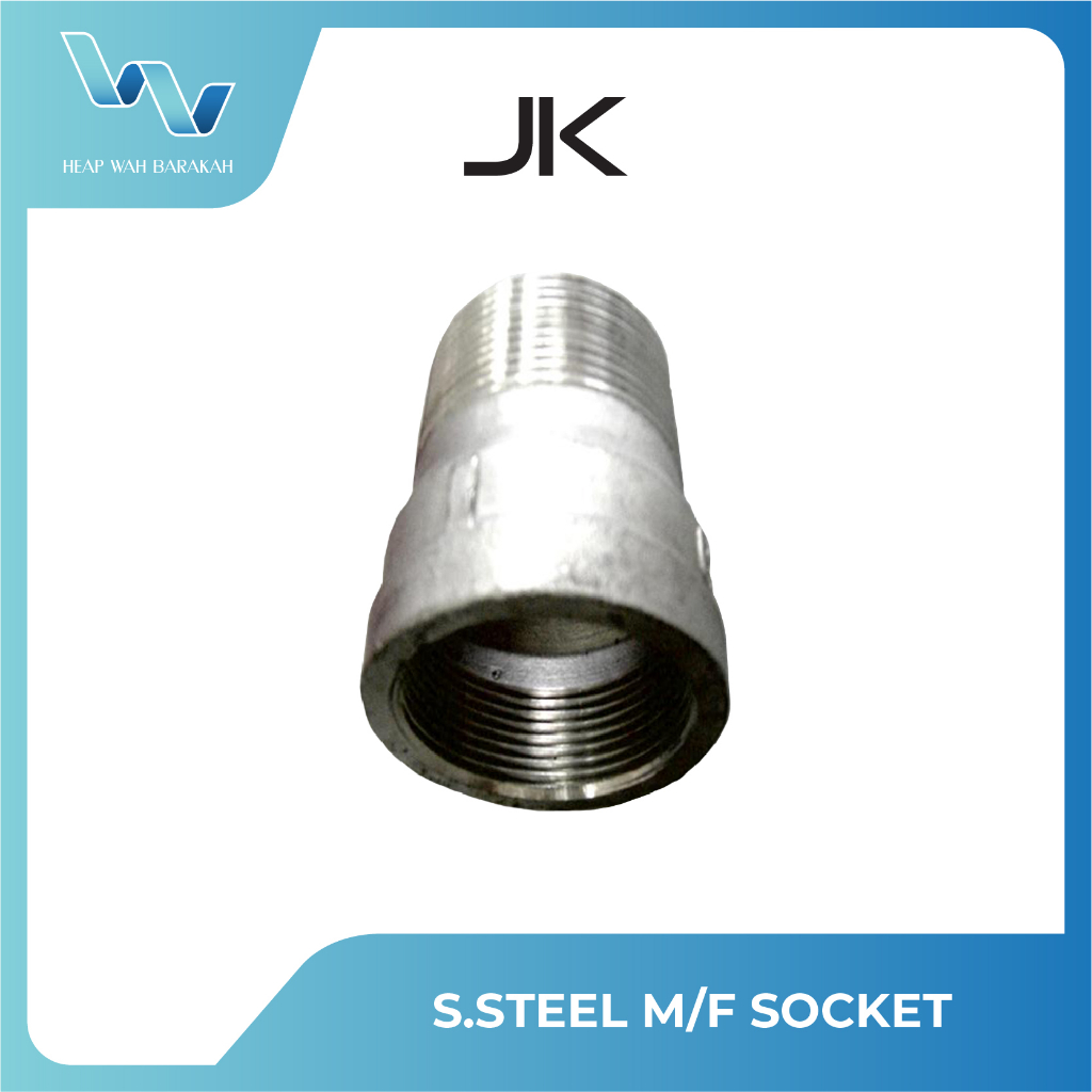 JK STAINLESS STEEL SS FITTING - SOCKET M/F (SPAN CERTIFIED) | Shopee ...