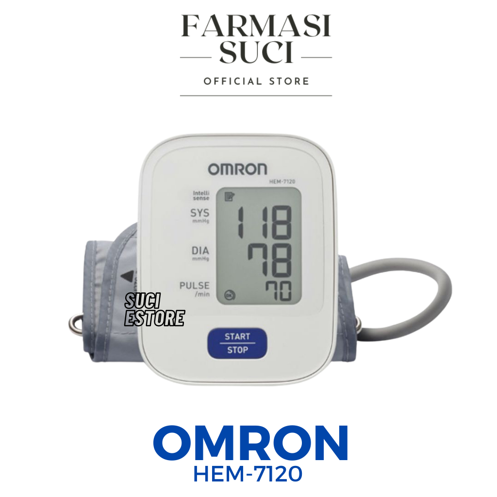 OMRON Blood Pressure Monitor HEM7120 / HEM7142T1 - Alat Cek Tekanan Darah Jenama Omron / Monitor Tekan Darah Automatik