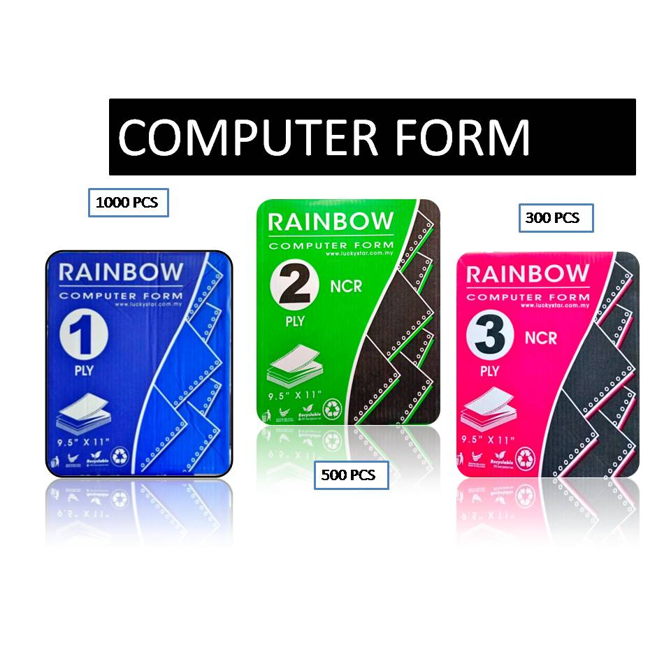 (READ DESCRIPTION!!)Rainbow Computer Form 9.5