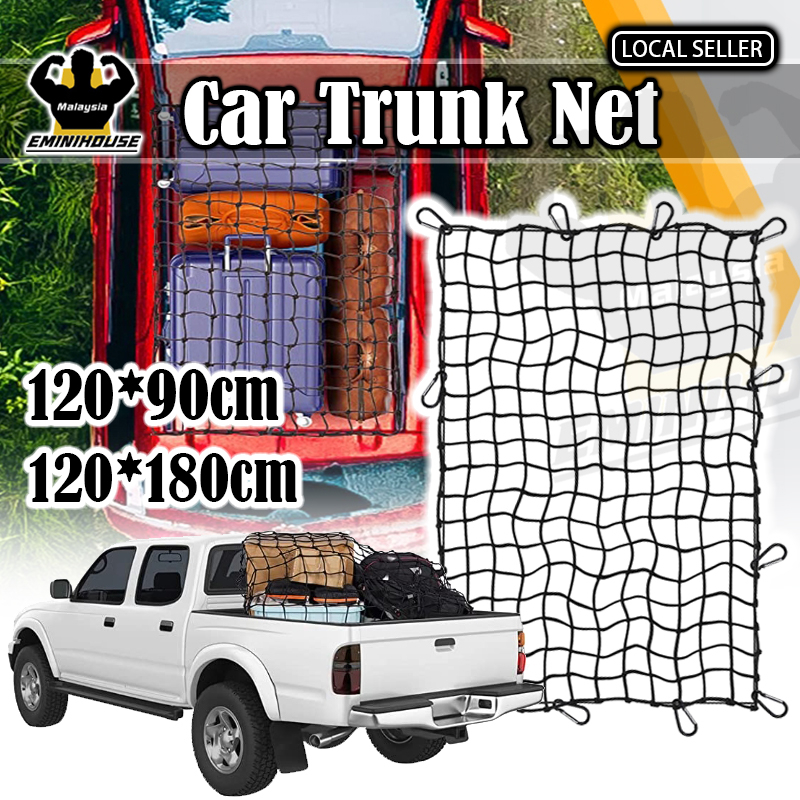 120*90 Cargo Net Bungee Cord Cargo Net with 12pcs Adjustable Hooks