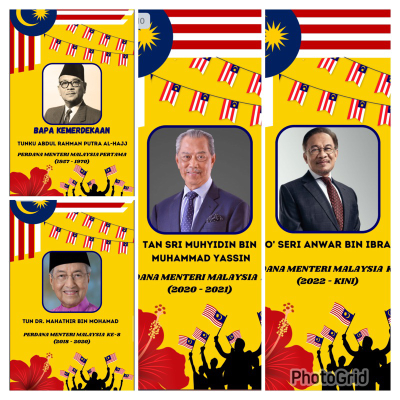 Poster Perdana Menteri Malaysia Bulan Kebangsaan | Shopee Malaysia