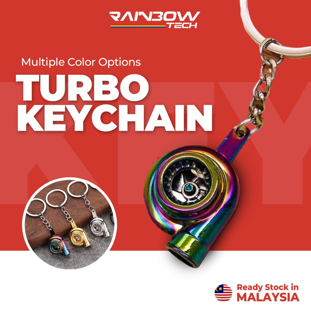 RBTECH TurboCharge™ Metal Keychain Turbo Keychain Turbocharger ...