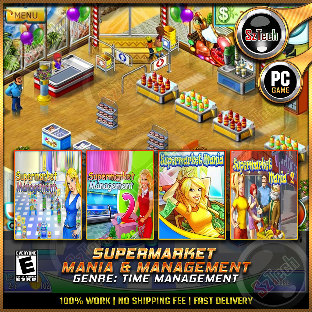 Supermarket Mania + Supermarket Management [PCLAPTOP GAME] 🔥DIGITAL  DOWNLOAD🔥Time Management🔥 | Shopee Malaysia