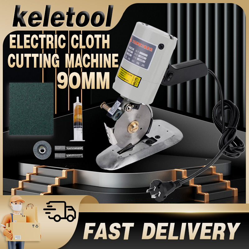 fabric cutter Cloth cutter KELETOOL 90mm Blade Electric Machine tailor ...