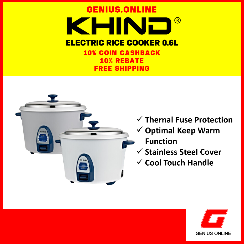 KHIND Rice Cooker (0.6L) RC806N/RC906T | Shopee Malaysia