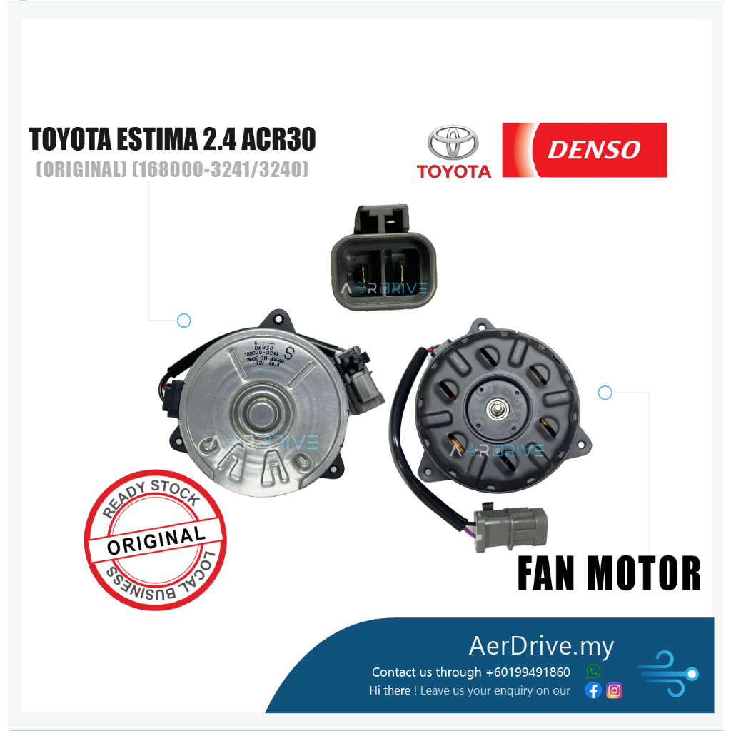 DENSO ESTIMA 2.4 ACR30 Fan Motor (168000-3240/3241) | Shopee Malaysia