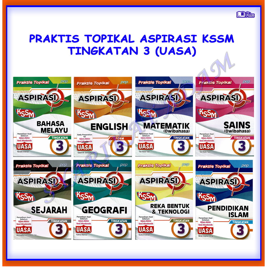 Adm Buku Latihan 2023 Praktis Topikal Aspirasi Kssm Tingkatan 3 Uasa Shopee Malaysia 