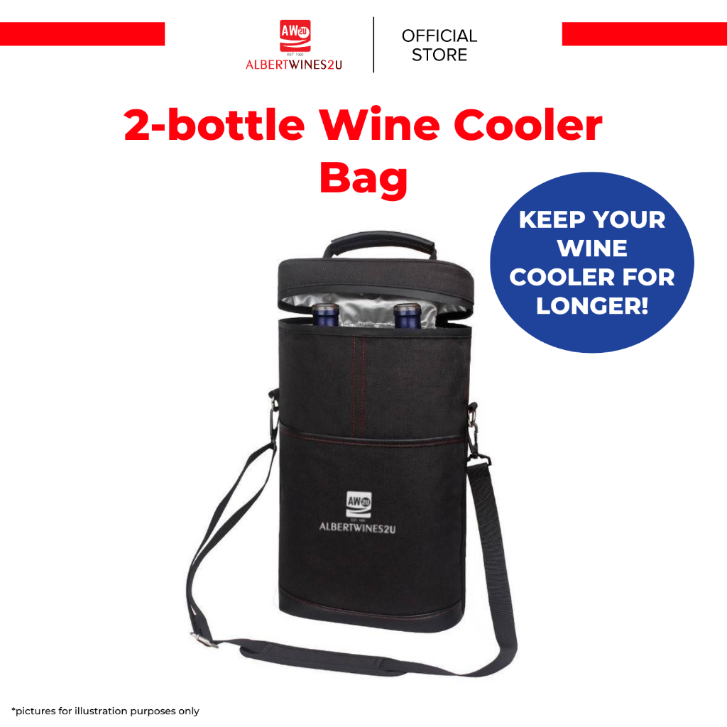 2 bottle Wine Cooler Bag (AW2U Branded) Shopee Malaysia