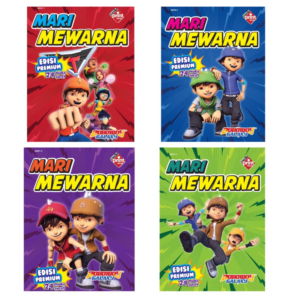 BOBOIBOY GALAXY - Mari Mewarna | Shopee Malaysia