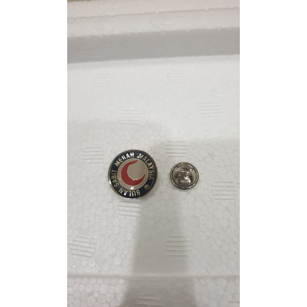 Logo Bulat Kolar Pin PBSM Bulan Sabit Merah | Shopee Malaysia