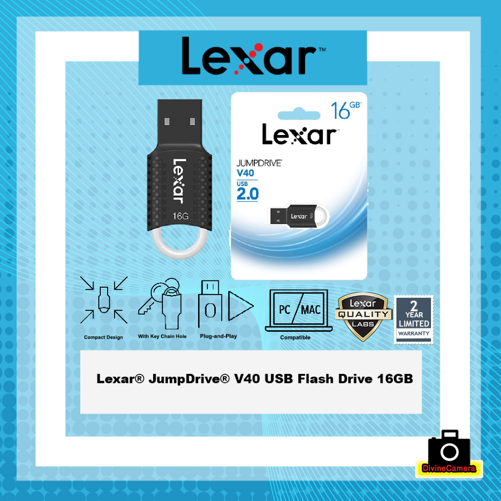 Lexar® JumpDrive® V40 USB Flash Drive