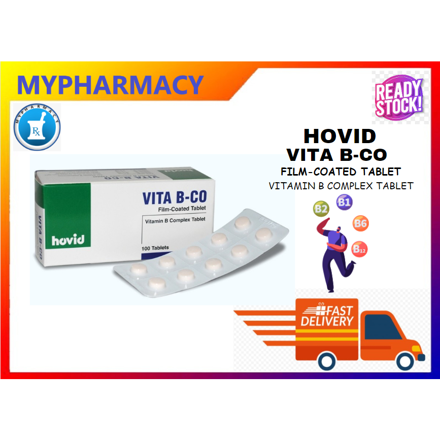 HOVID VITA B-CO B COMPLEX VITAMIN TABLET 10'S | Shopee Malaysia