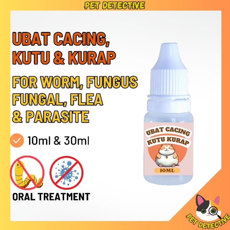 Ubat cacing kucing kurap anti fungus kutu worm maggot wormnil oral
