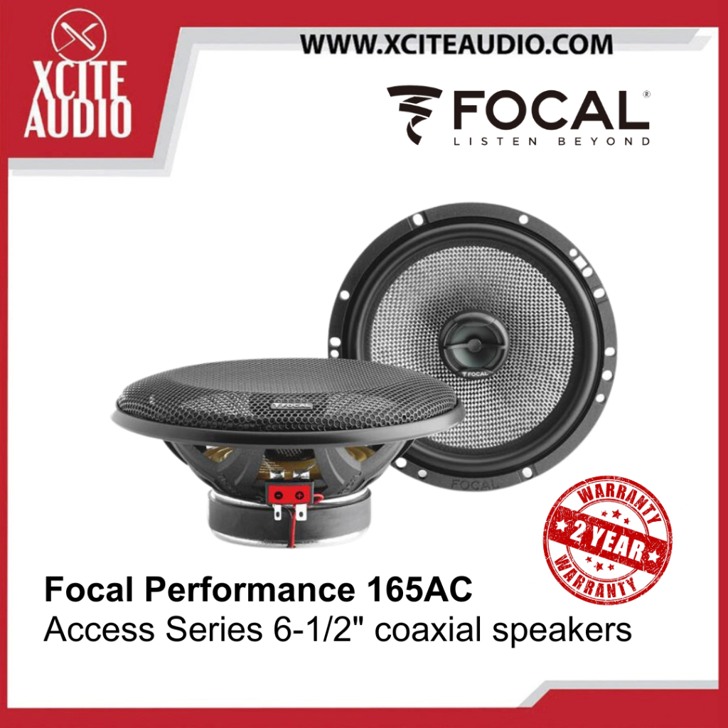 Focal Access 165AC 2-way Coaxial Speaker Kit | 120W Peak | RMS 60W | 2 ...
