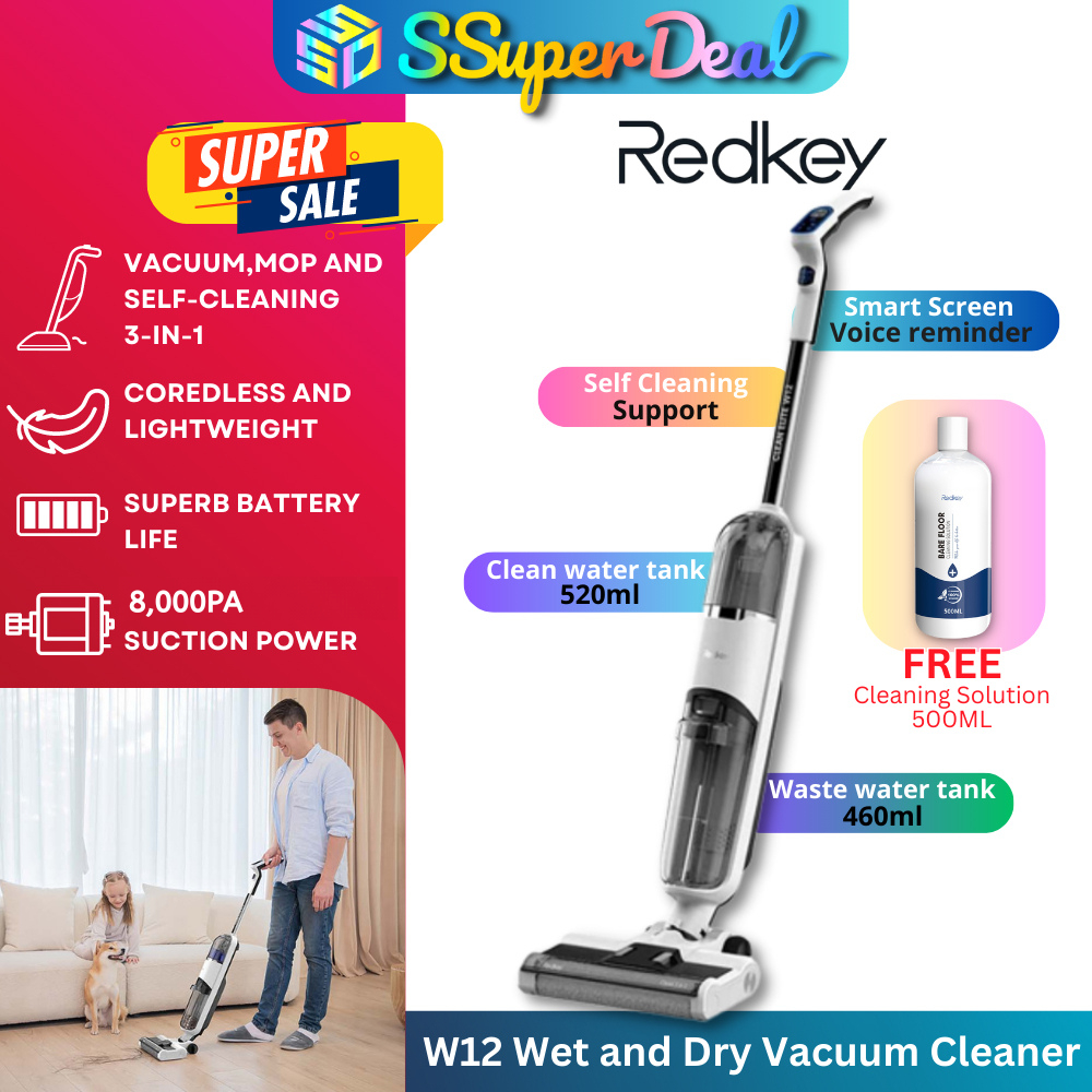 Xiaomi Redkey W12 Wetdry vacuum cleaner (Vacuum, mop and Wet and dry waste cleaned altogether