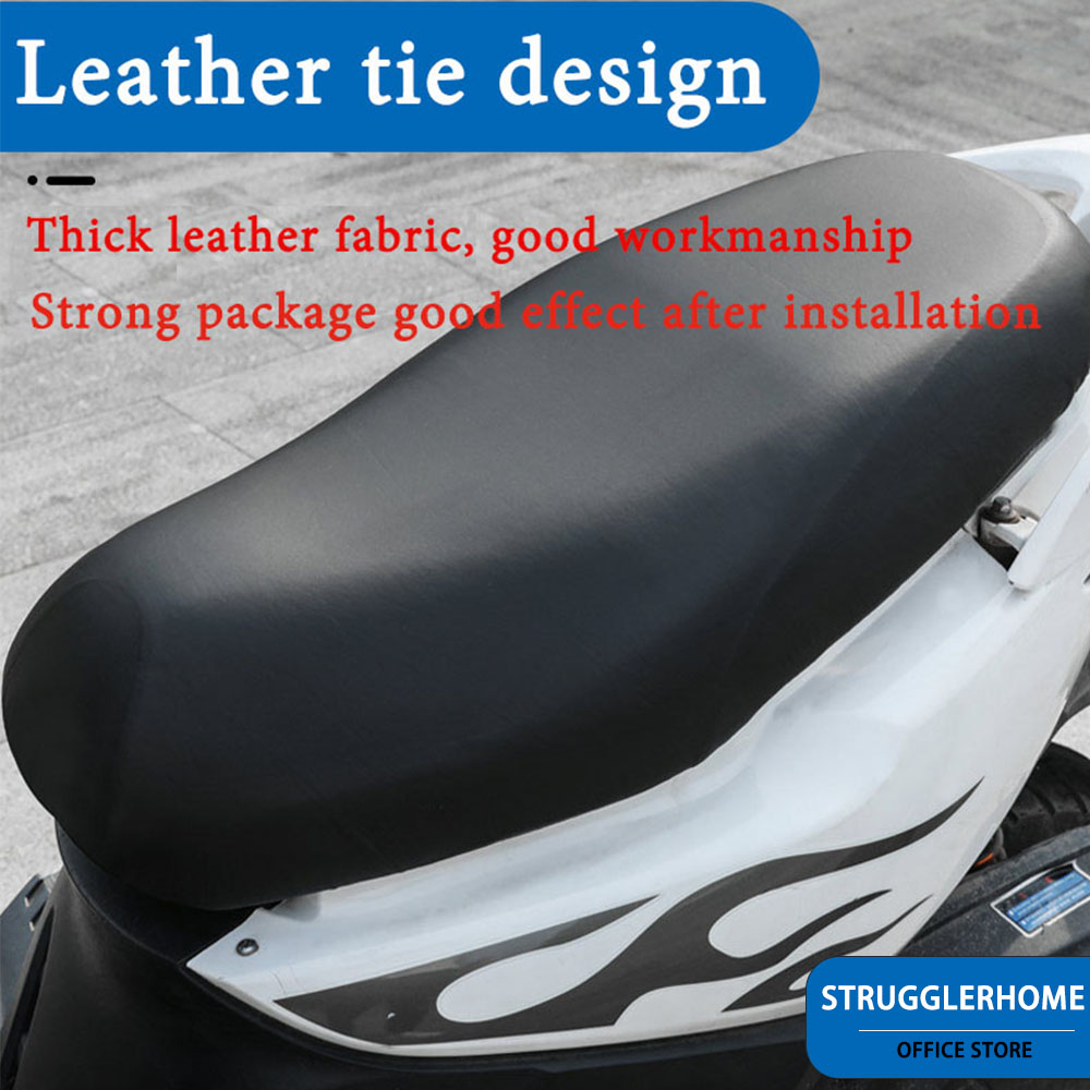 Motorcycle Seat Cover Leather Seatcover Cushion Motor Seat Protector