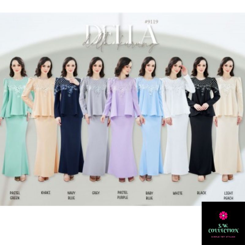 05 Della Kurung Modern Baju Raya 2023 Baju Kurung Murah Nikah