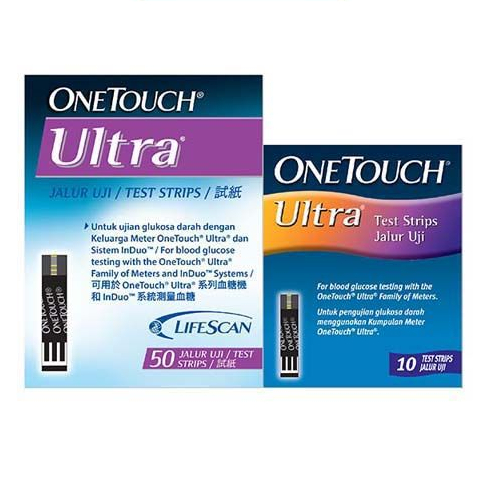 One Touch Ultra Glucose Test Strips ( 50s ) Extra 10 Strips | Shopee ...