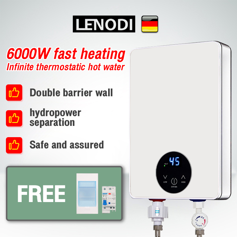 Instantaneous Water Heater Non Pump Home Shower Instant Electric Non ...