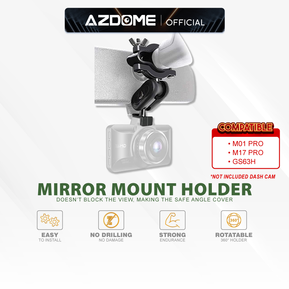 AZDOME Dash Cam Mirror Mount Holder for AZDOME Dash Cam M01PRO M17 PRO ...