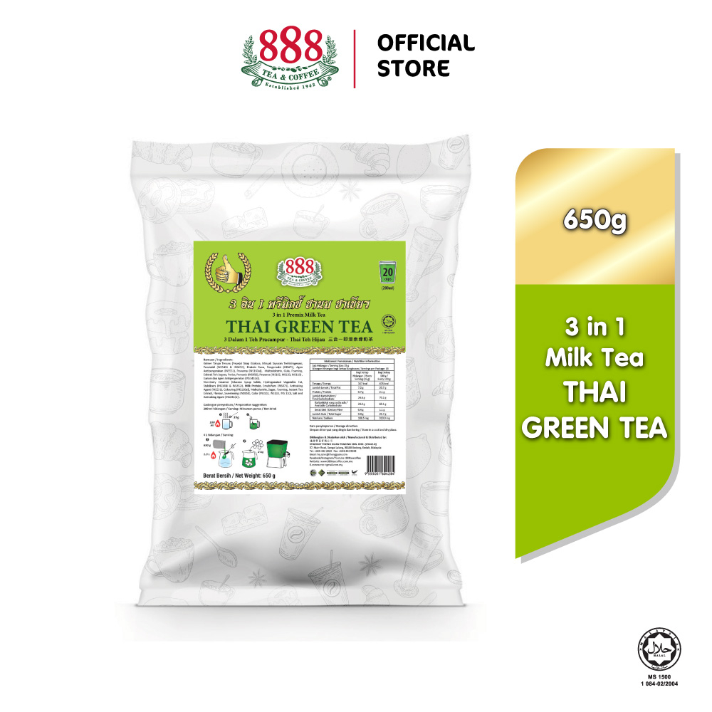 888 instant thai green tea 650g shopee malaysia