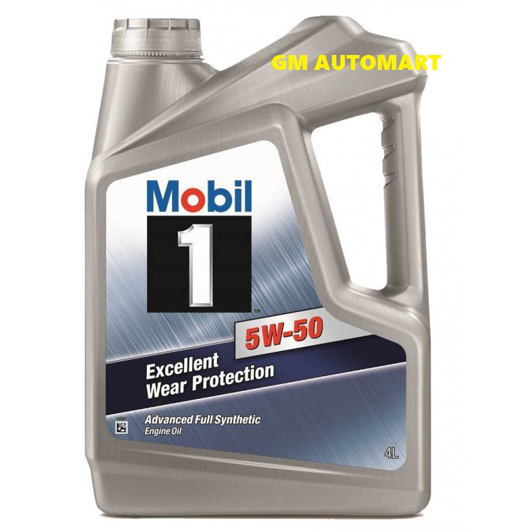 Mobil 1 Excellent Wear Protection 5W50 Advanced Fully Synthetic Engine ...