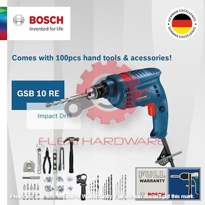 Bosch GSB 10 RE Impact Drill Professional with 100PCS Accessories