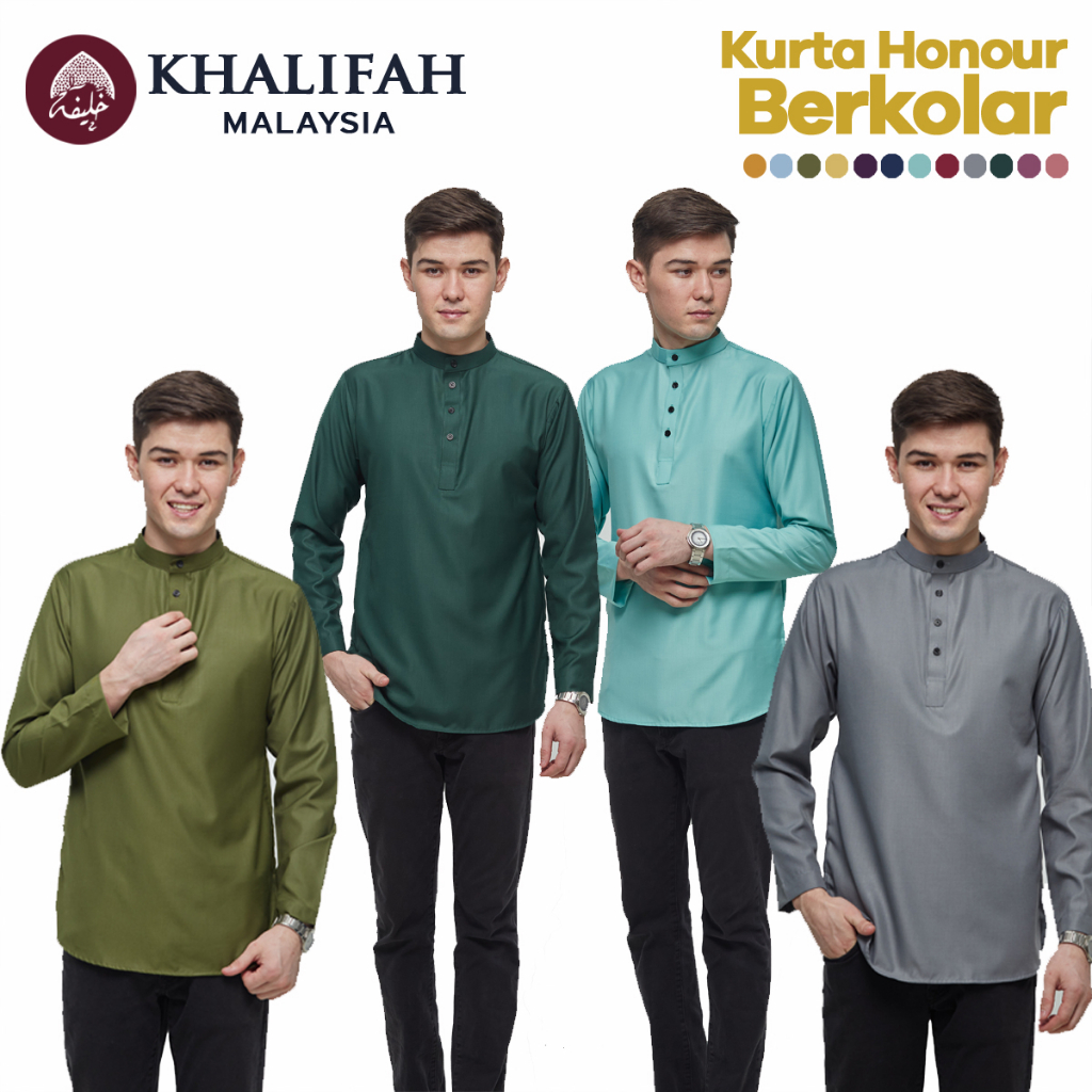 KURTA RAYA MURAH (XXS-5XL) BAJU KURTA LELAKI EMERALD GREEN MINT GREEN ...