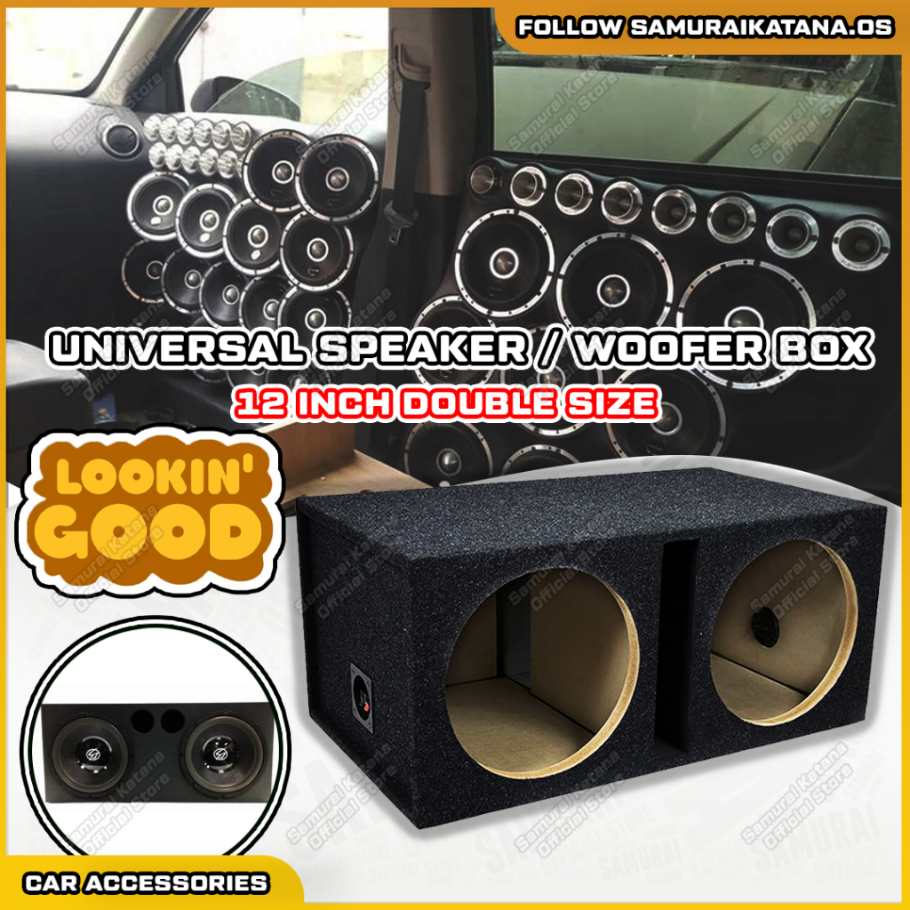 📦 12 Inch Universal Round Car Vented Speaker Box Speaker Woofer Box ...