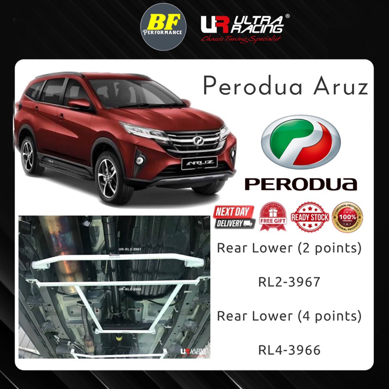 Ultra Racing Bar Safety Bar Perodua Aruz Rear Lower Bar Rear Lower Arm ...