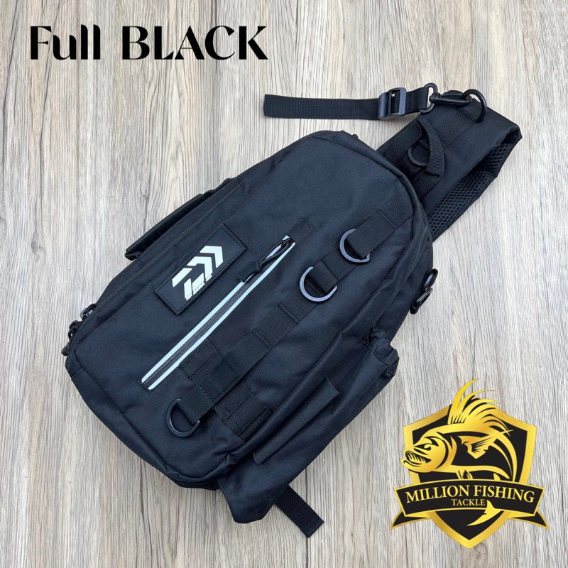 DAIWA Fishing BAG Chest Bag Fishing Beg Pancing Casting Beg dada Beg sandang Tackle box Fishing Accessories Shopee Malaysia