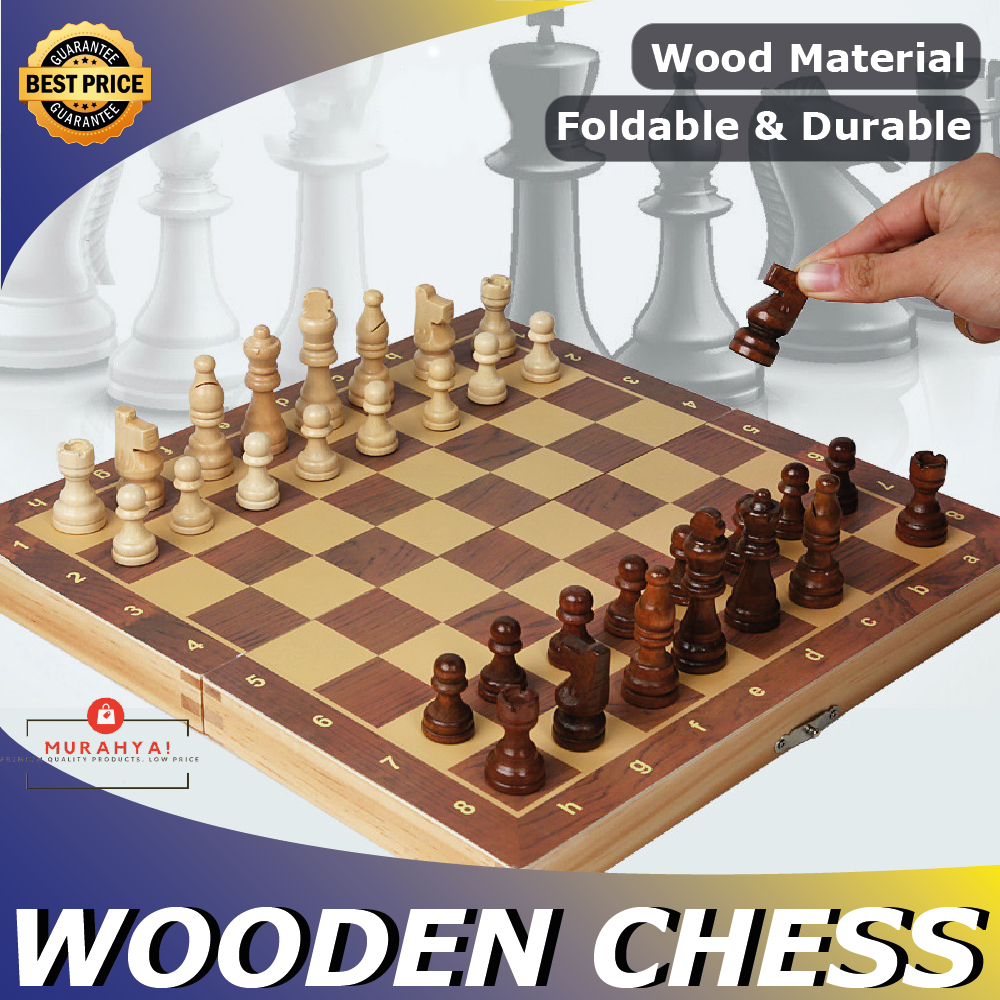 Wooden Chess Board Set Premium Folding Potable Chess Board