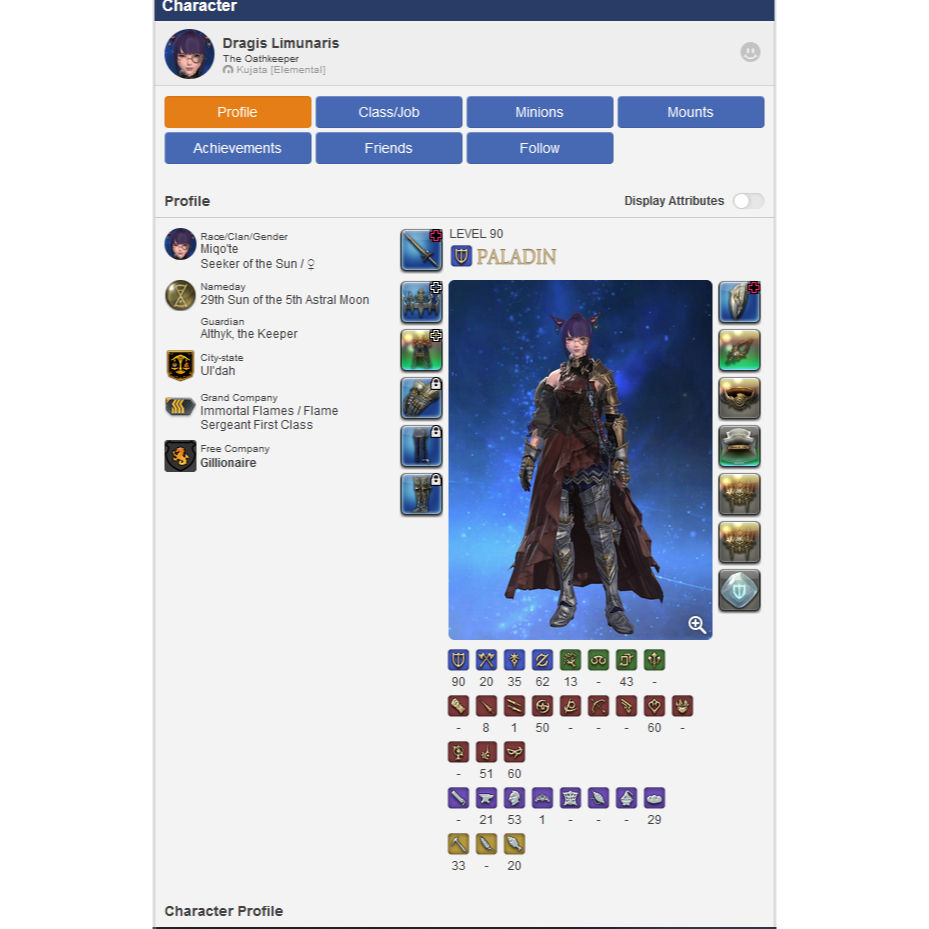Final Fantasy 14 Account (Max Paladin) Shopee Malaysia