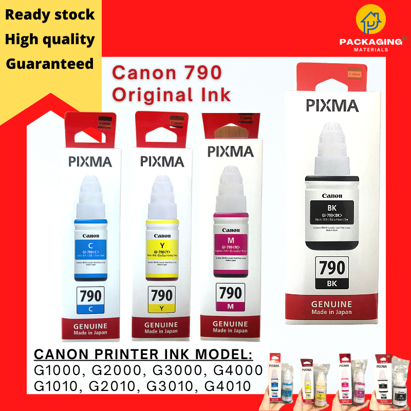 ORIGINAL CANON PRINTER REFILL INK CARTRIDGE Black, Cyan, Magenta, Yellow Shopee Malaysia