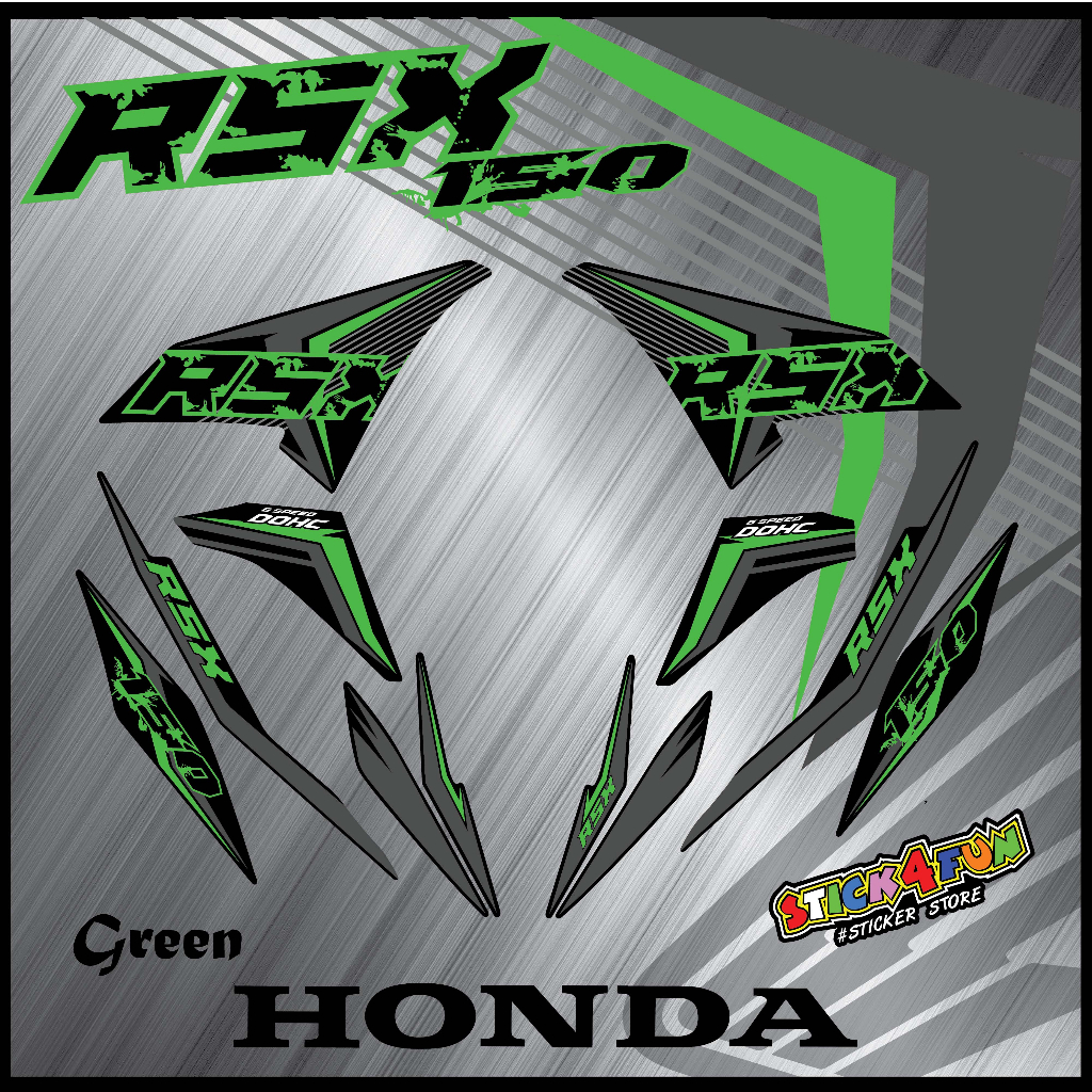 STRIPE MOTOR HONDA RSX 150 THAI X VIET CUSTOM BODY STICKER | Shopee ...
