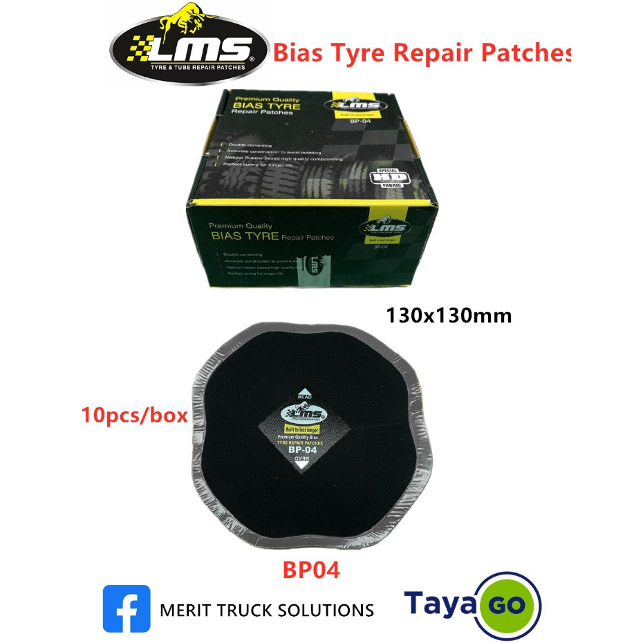 Lms Tire Repair Patches Bp Ct Tayar Bocor Penampal Tiptop Tayar Pancit 