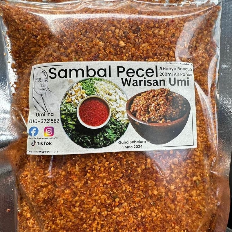 Sambal Pecel Warisan Umi 3 Pek (SM) | Shopee Malaysia