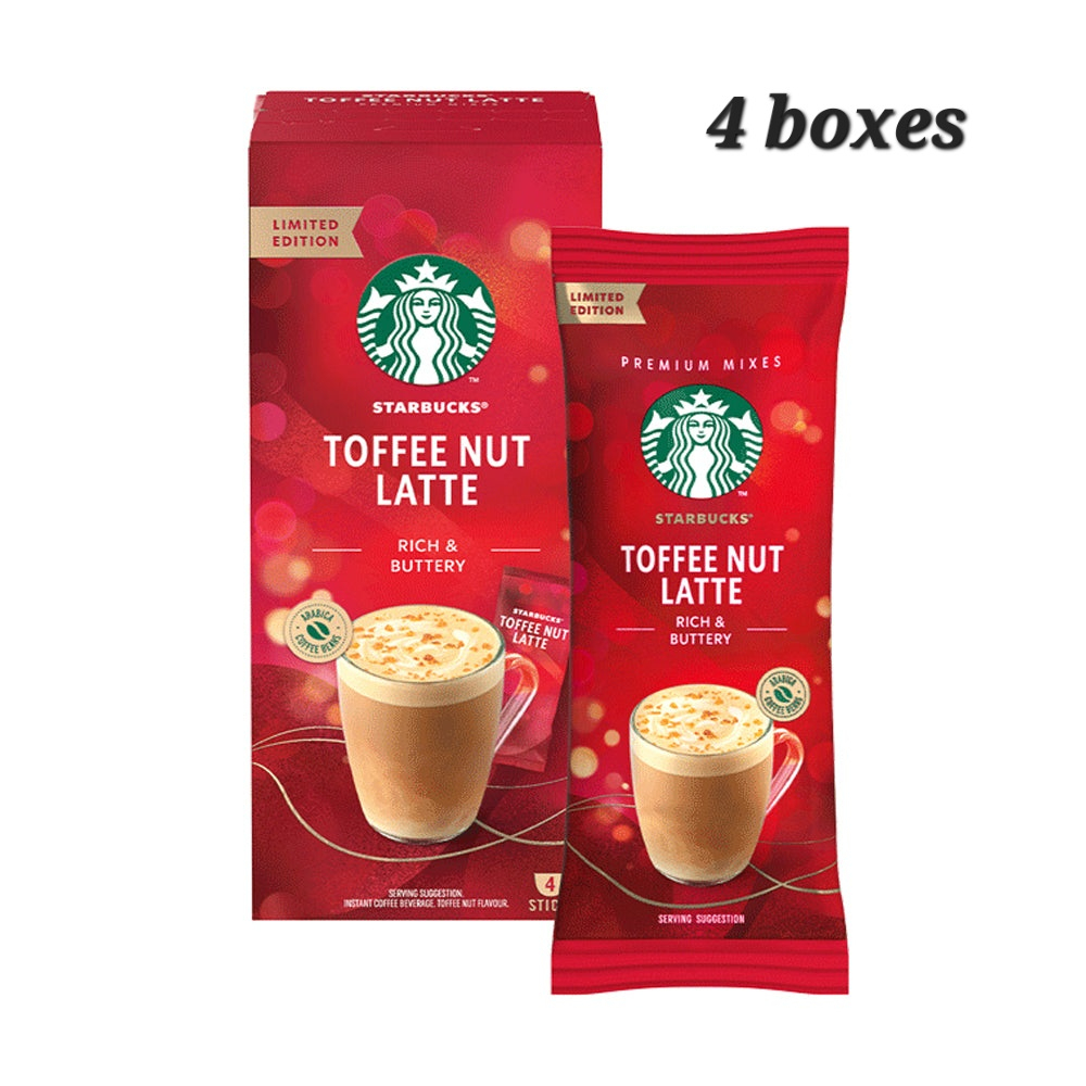 Starbucks Toffee Nut Latte Premium Instant Coffee (4 boxes) Shopee