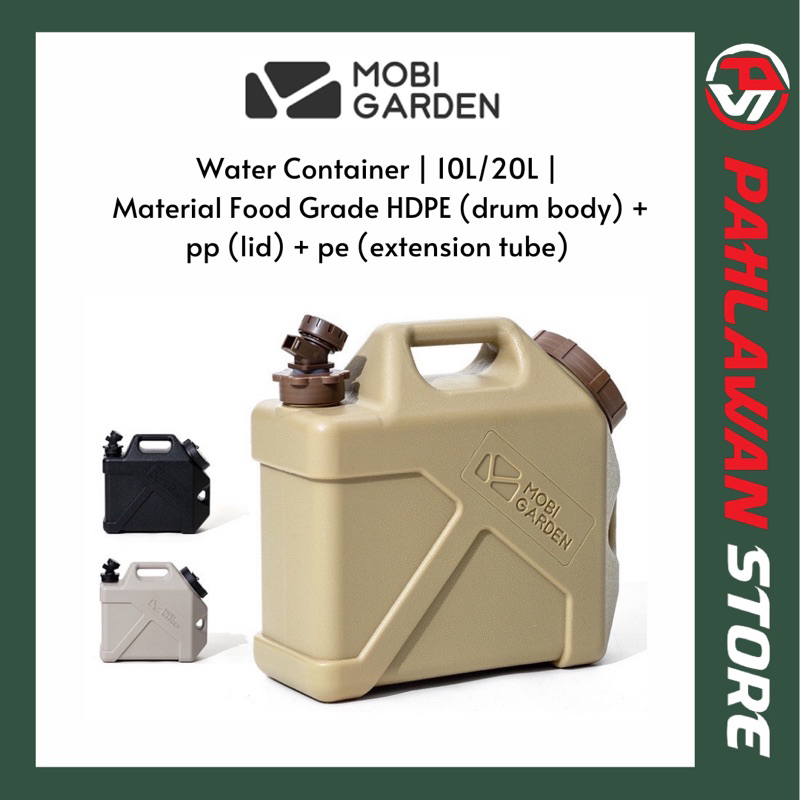 Mobi Garden Water Container 10L 20L Portable Water Tank Outdoor Camping ...