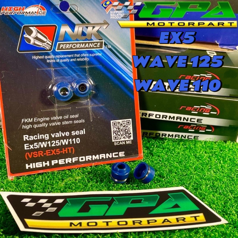NLK PERFORMANCE RACING VALVE SEAL V2 FKM MATERIAL SET 4BIJI DOUBLE ...
