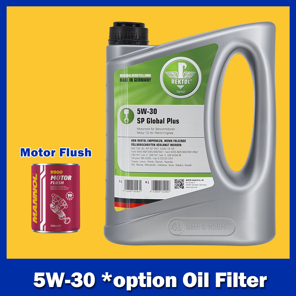 REKTOL 5W-30 (5W30) GF-6A API SP Global Plus Fully Synthetic Engine Oil ...