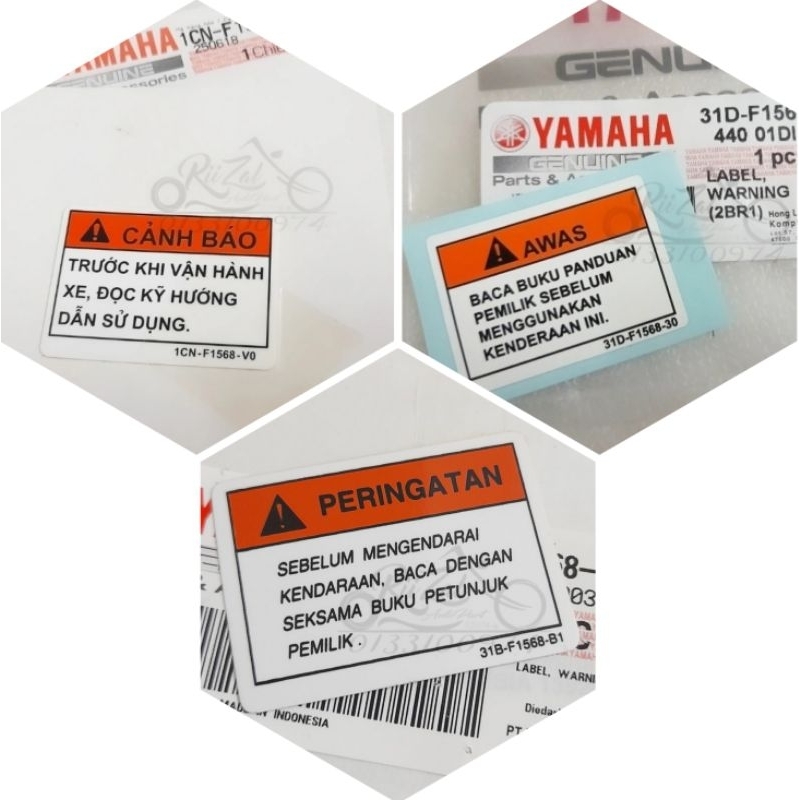 Orignal Stiker Iner Kepala Lc v2-v7 | Shopee Malaysia