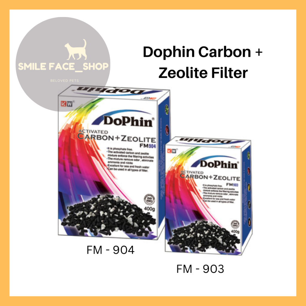 Dophin FM904 FM903 Carbon + Zeolite Filter Media 400g 200g Shopee