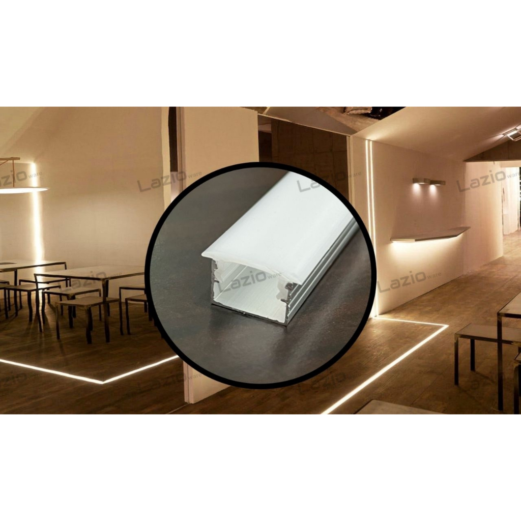 LED strip light aluminium recessed U channel / profile track rail