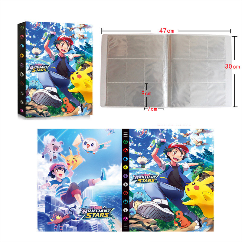 🌈In Stock🌈9 Pocket 540 Cards Pokemon Album Book Anime Map Game 432pcs ...