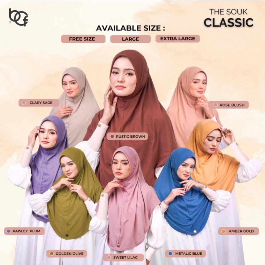 Tudung Sarung Souk Klasik Raya Jahitan Kasih by BCF | Shopee Malaysia