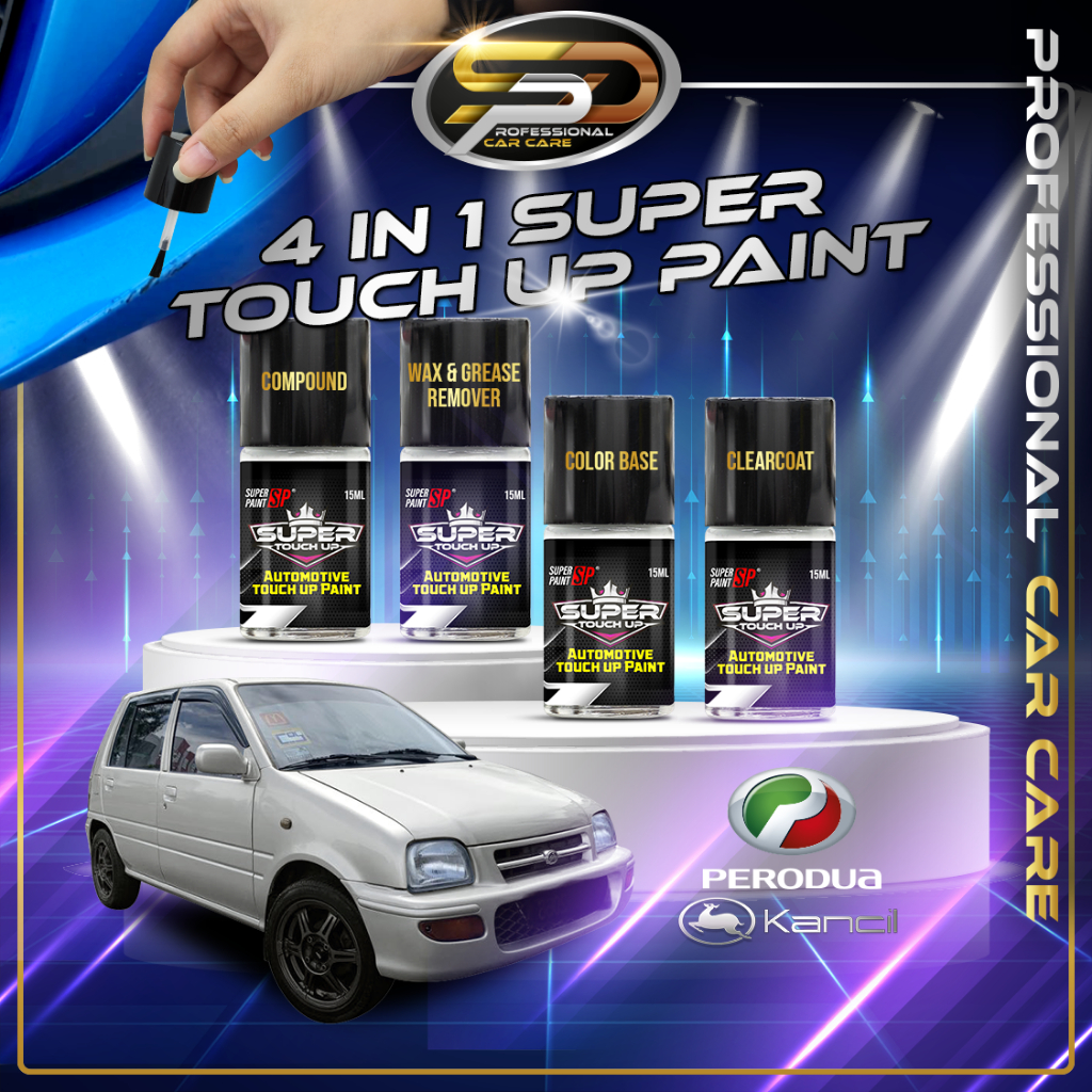PERODUA KANCIL Original Touch Up Paint Brush Type Touch Up Combo Set DIY Car Paint Scratch