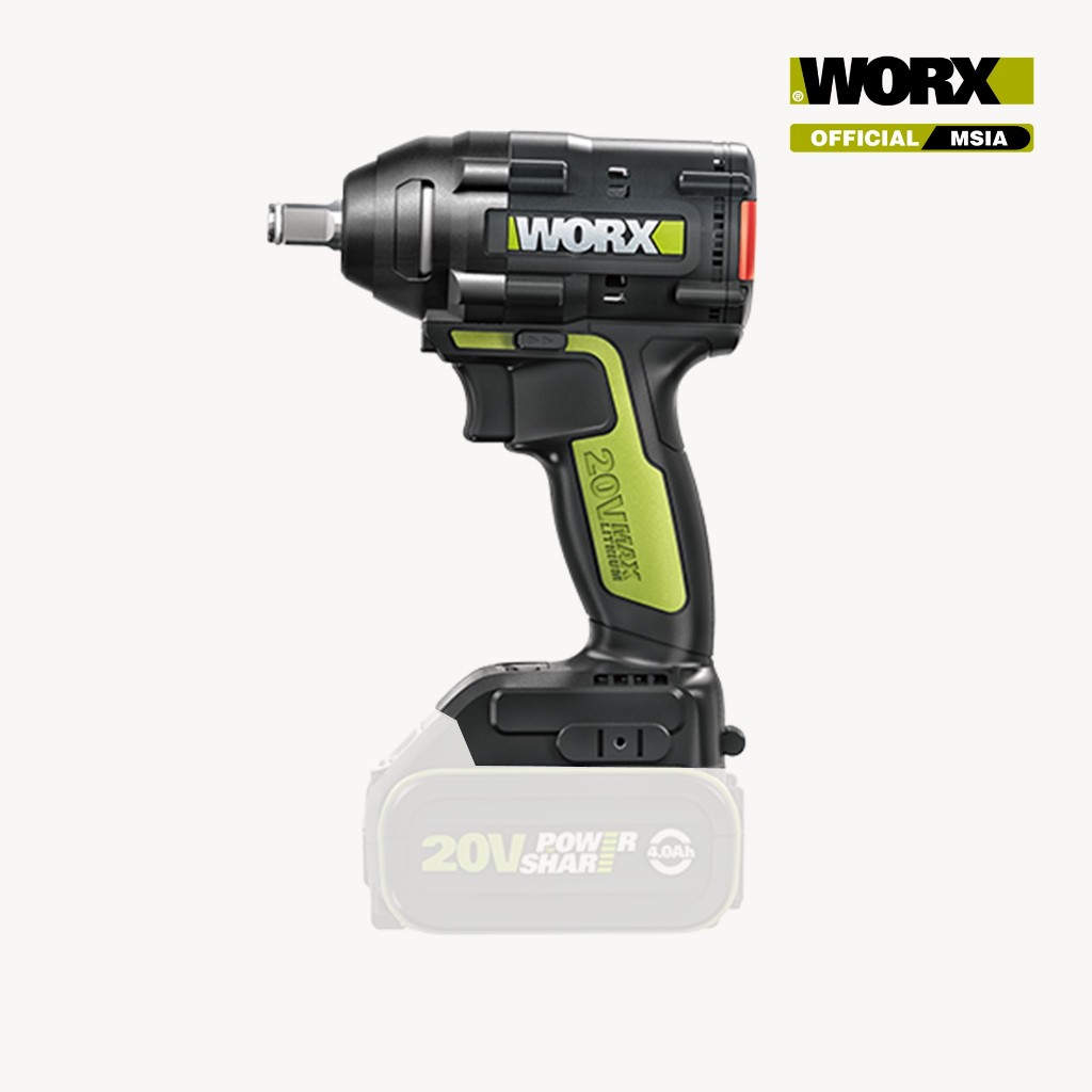 WORX WU279 WU279.9 20V Brushless Impact Wrench Shopee Malaysia